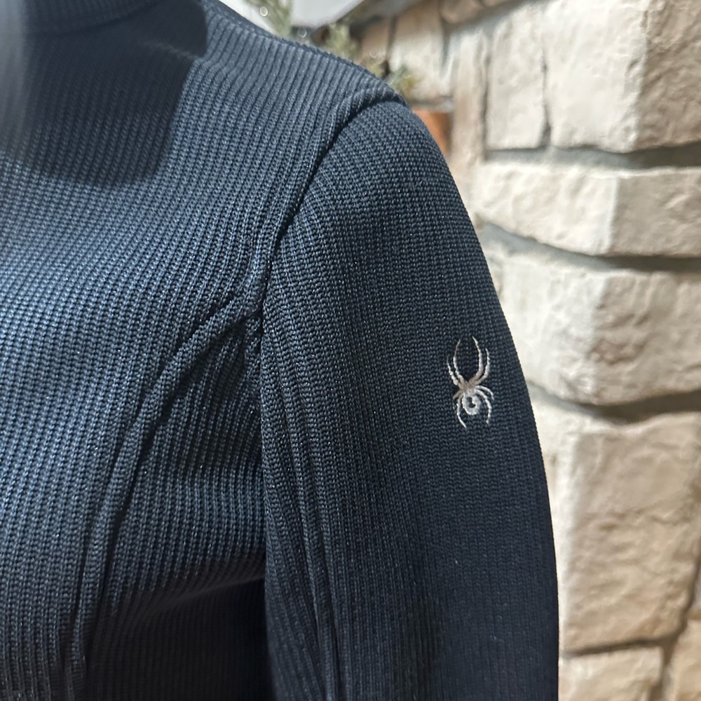 Spyder Women's Endure Full Zip Mid-Weight Core Sweater Jacket in Navy Blue SZ M - Picture 3 of 3